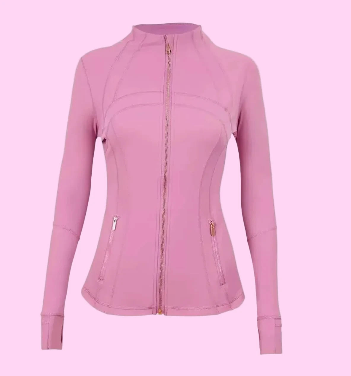 Studio Sculpt Zip Jacket (Gold Zipper)