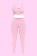 Pink Luxury Athleisure Two-Piece Set